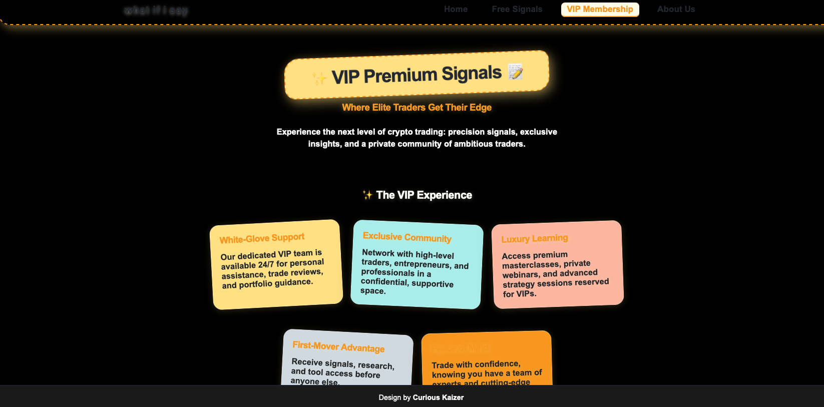 Trading Signals Platform